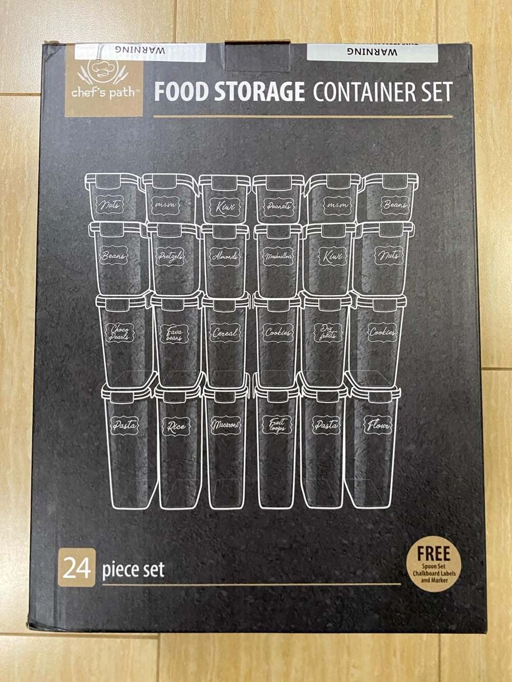 Airtight Food Storage Containers Set with Lids (24 Pack) for Kitchen and Pantry